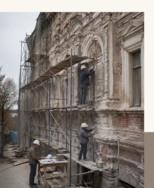 Реставрация объектов культурного наследия под ключ в Ломоносове